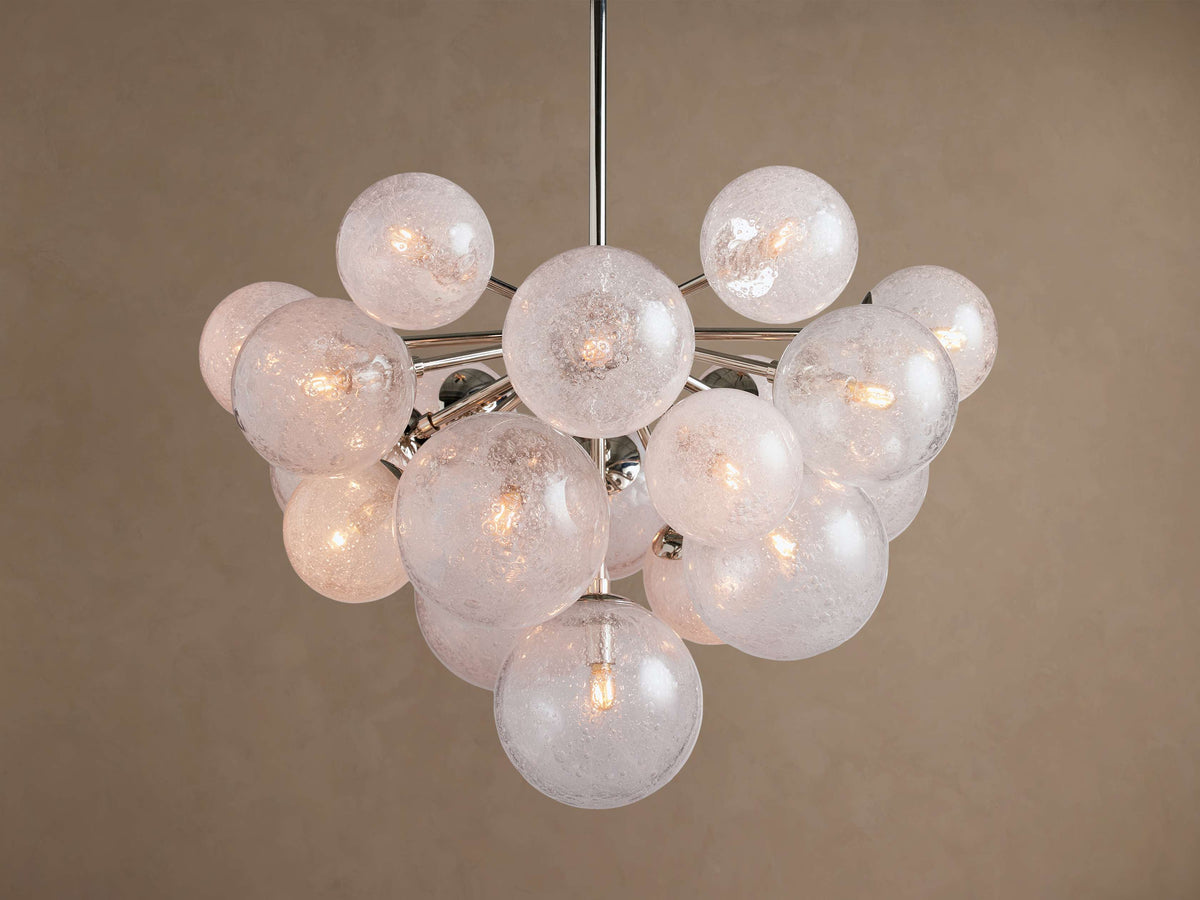 Mandoza Chandelier in Nickel