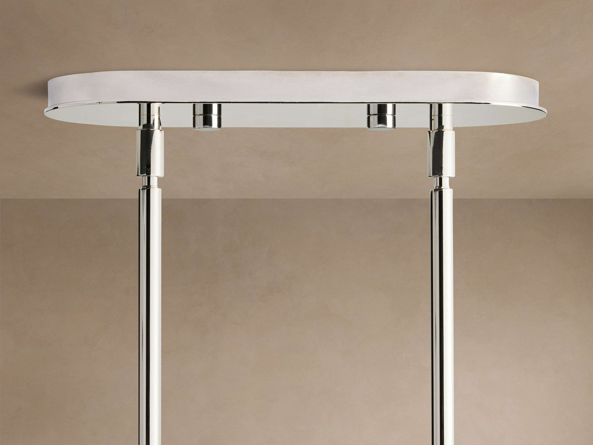 Signature Mandoza Linear Chandelier in Nickel