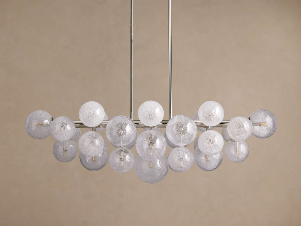 Signature Mandoza Linear Chandelier in Nickel