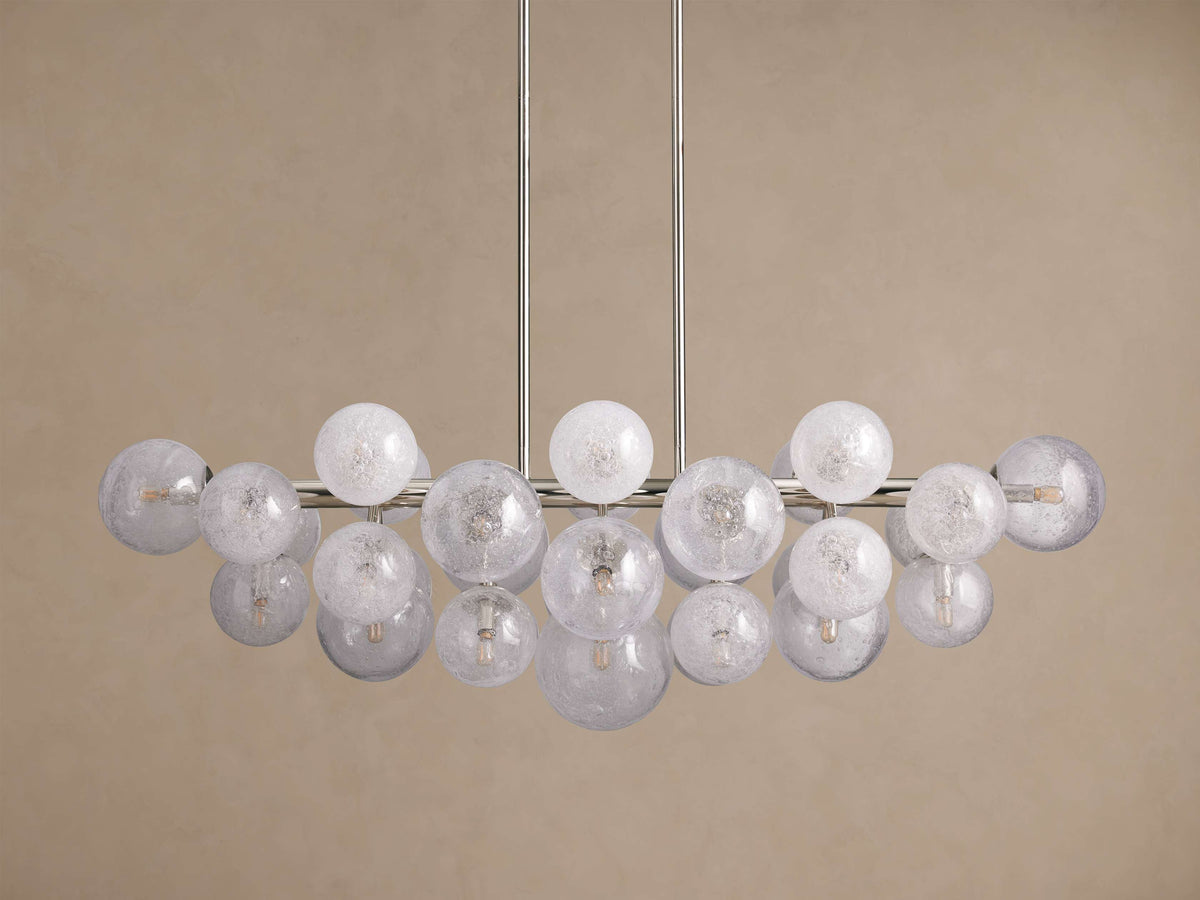 Signature Mandoza Linear Chandelier in Nickel