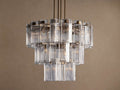Delsie 38 inch Round Chandelier with Clear Glass