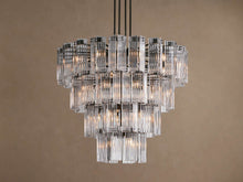 Artisan Delsie Round Chandelier in Bronze with Clear Glass