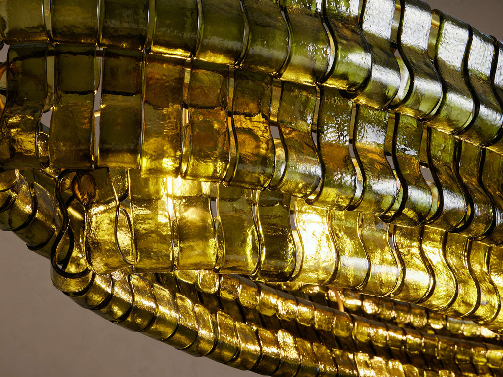 Heritage Ghiaccio Oval Chandelier