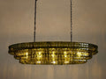 Heritage Ghiaccio Oval Chandelier