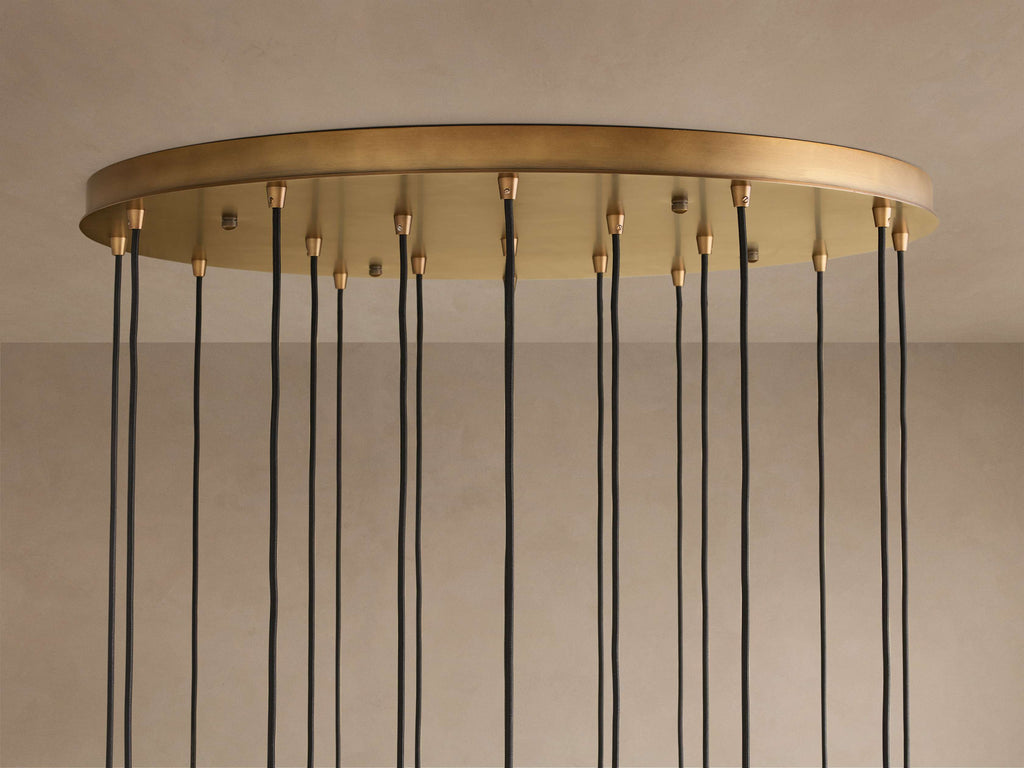 Artisan Colleena Hammered Glass Round Chandelier