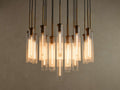 Colleena Fluted Glass Round Chandelier