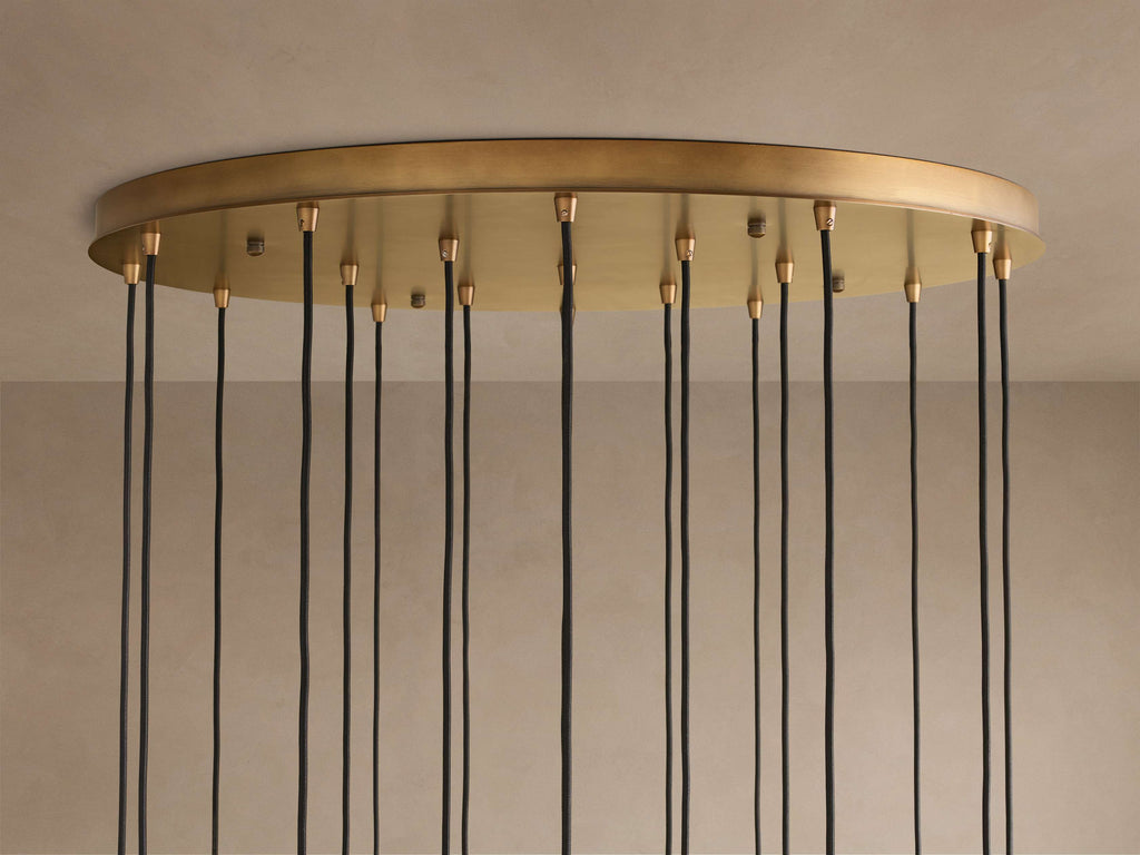 Artisan Colleena Fluted Glass Round Chandelier
