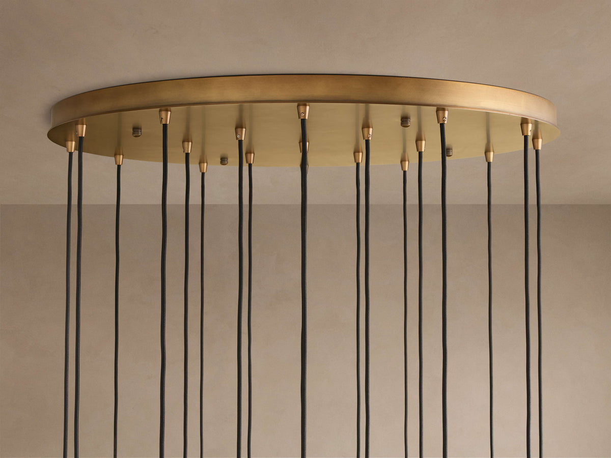 Artisan Colleena Fluted Glass Round Chandelier