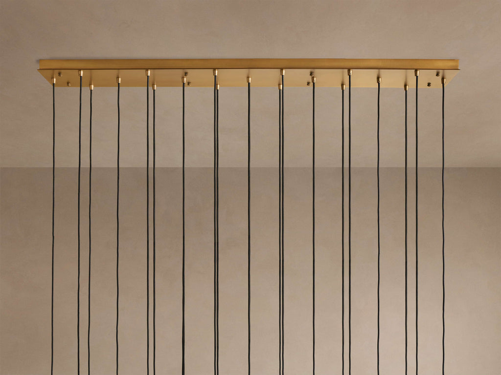 Artisan Colleena Linear Hammered Glass Chandelier