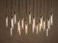 Colleena Linear Fluted Glass Chandelier