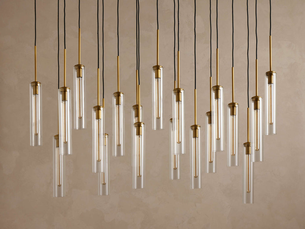 Artisan Colleena Linear Fluted Glass Chandelier