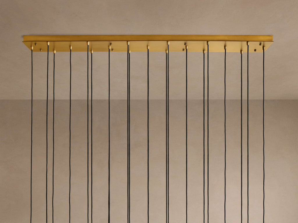 Artisan Colleena Linear Fluted Glass Chandelier