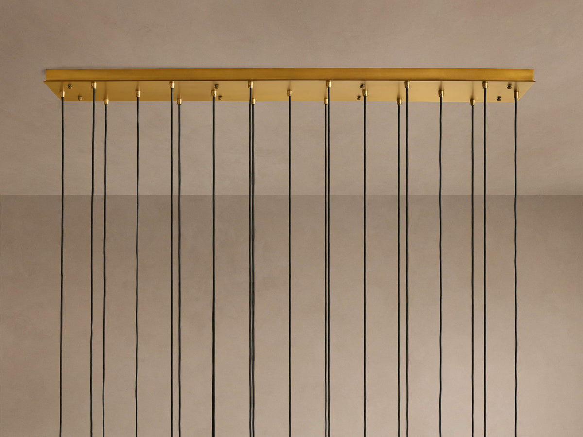 Artisan Colleena Linear Fluted Glass Chandelier