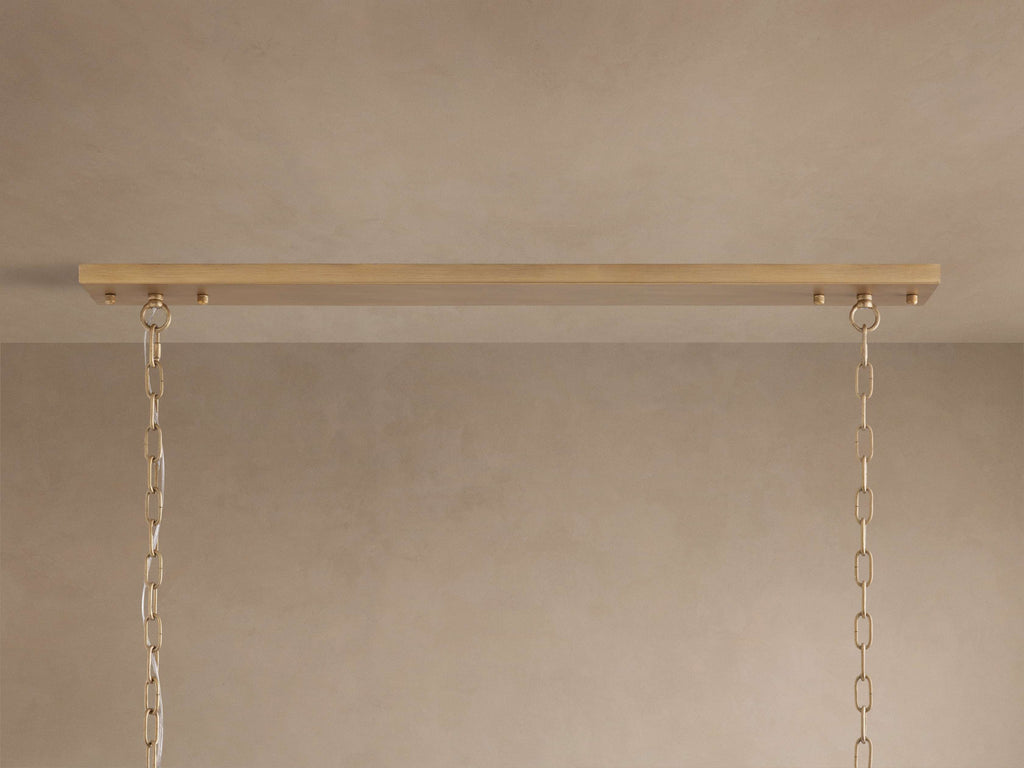 Sculptural Leyland Rectangular Chandelier