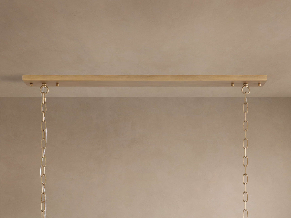 Sculptural Leyland Rectangular Chandelier