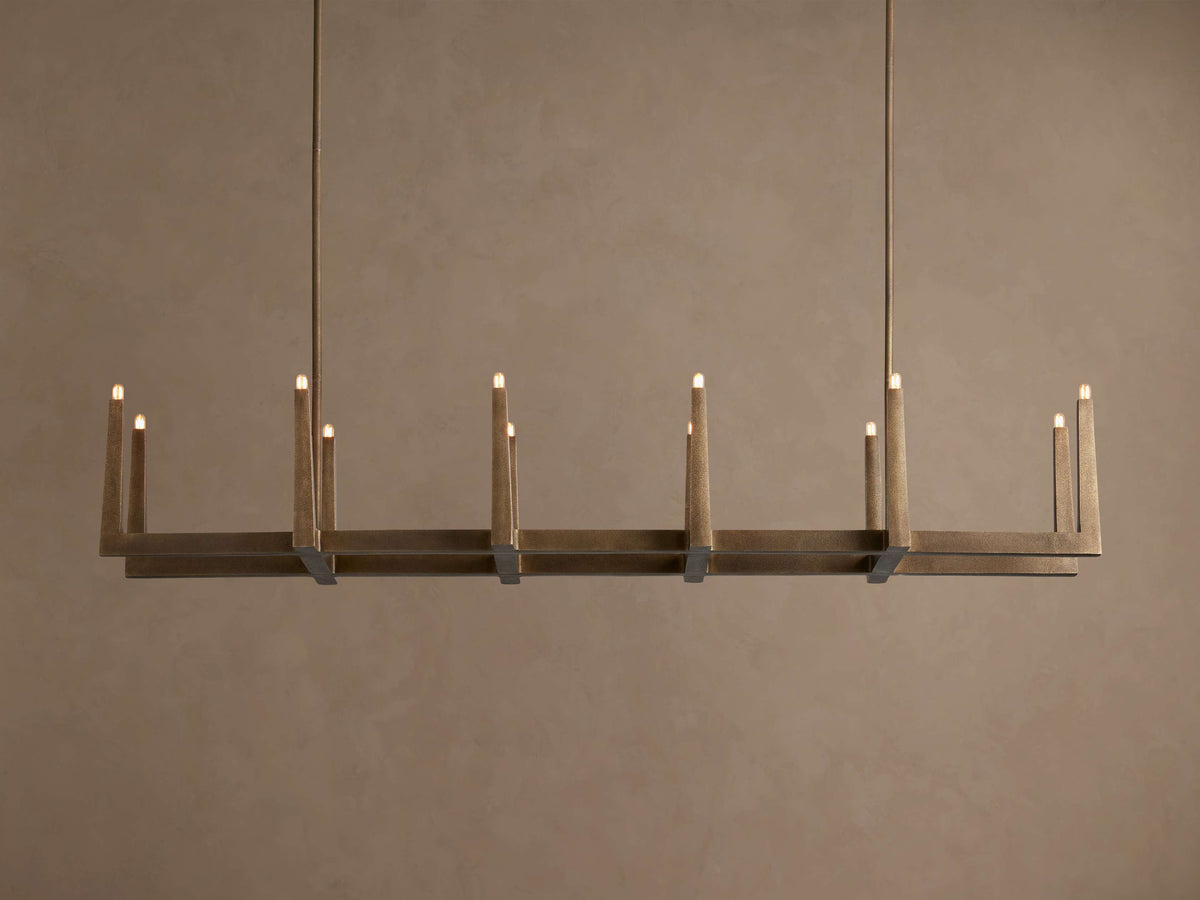 Signature Emmet Linear Chandelier, alternate view