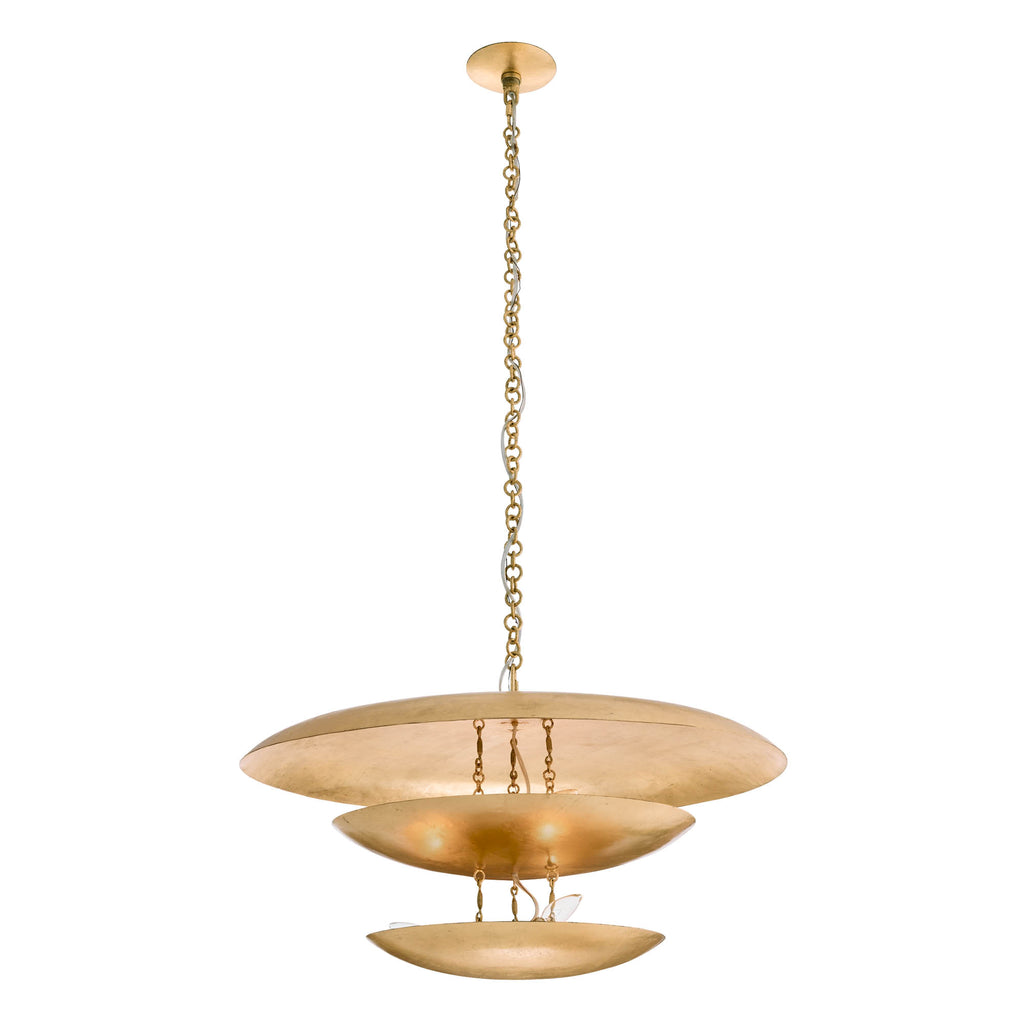 Sculptural Florko Chandelier – Gold