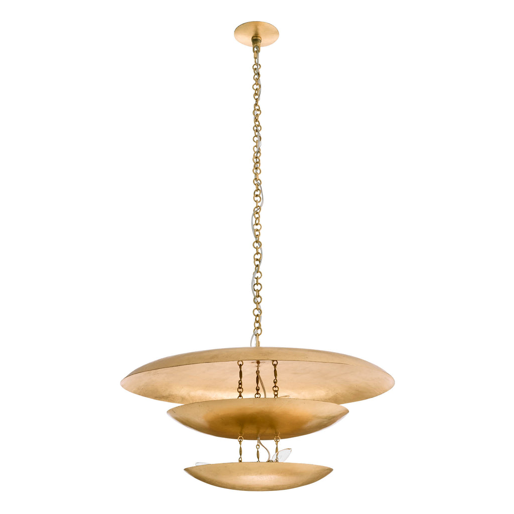 Sculptural Florko Chandelier – Gold