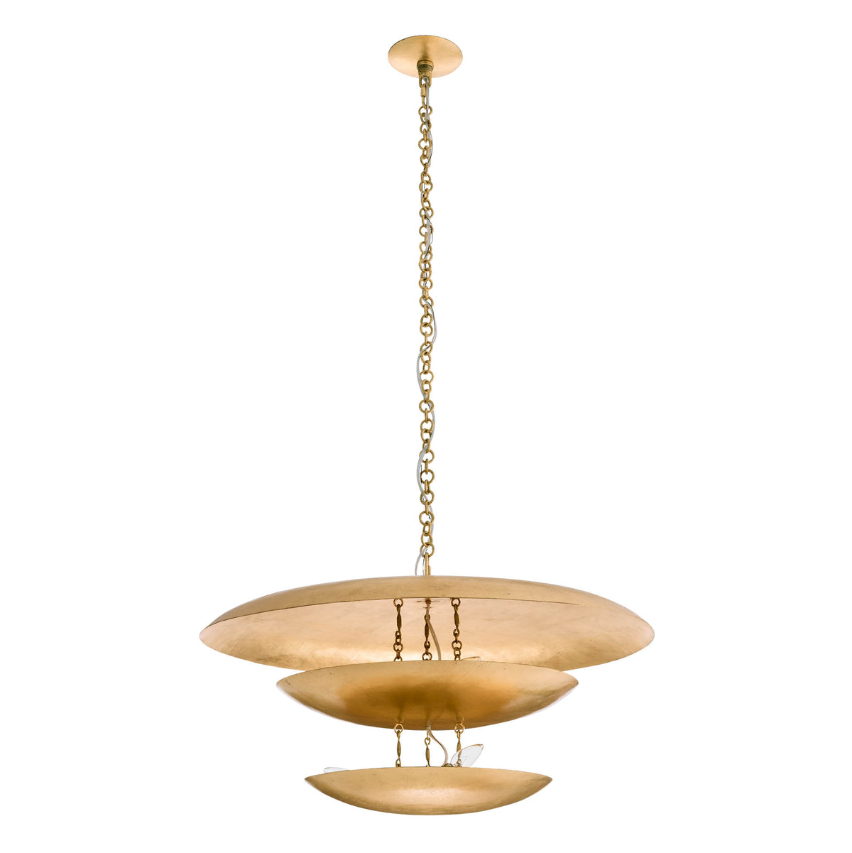 Sculptural Florko Chandelier – Gold