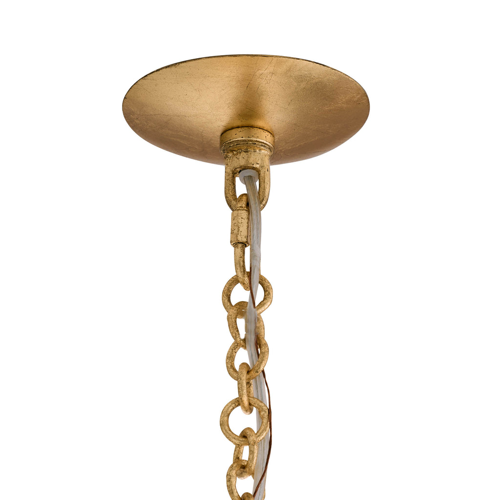 Sculptural Florko Chandelier – Gold