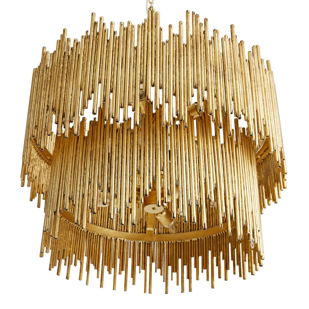 Sculptural Prescott Two Tiered Chandelier