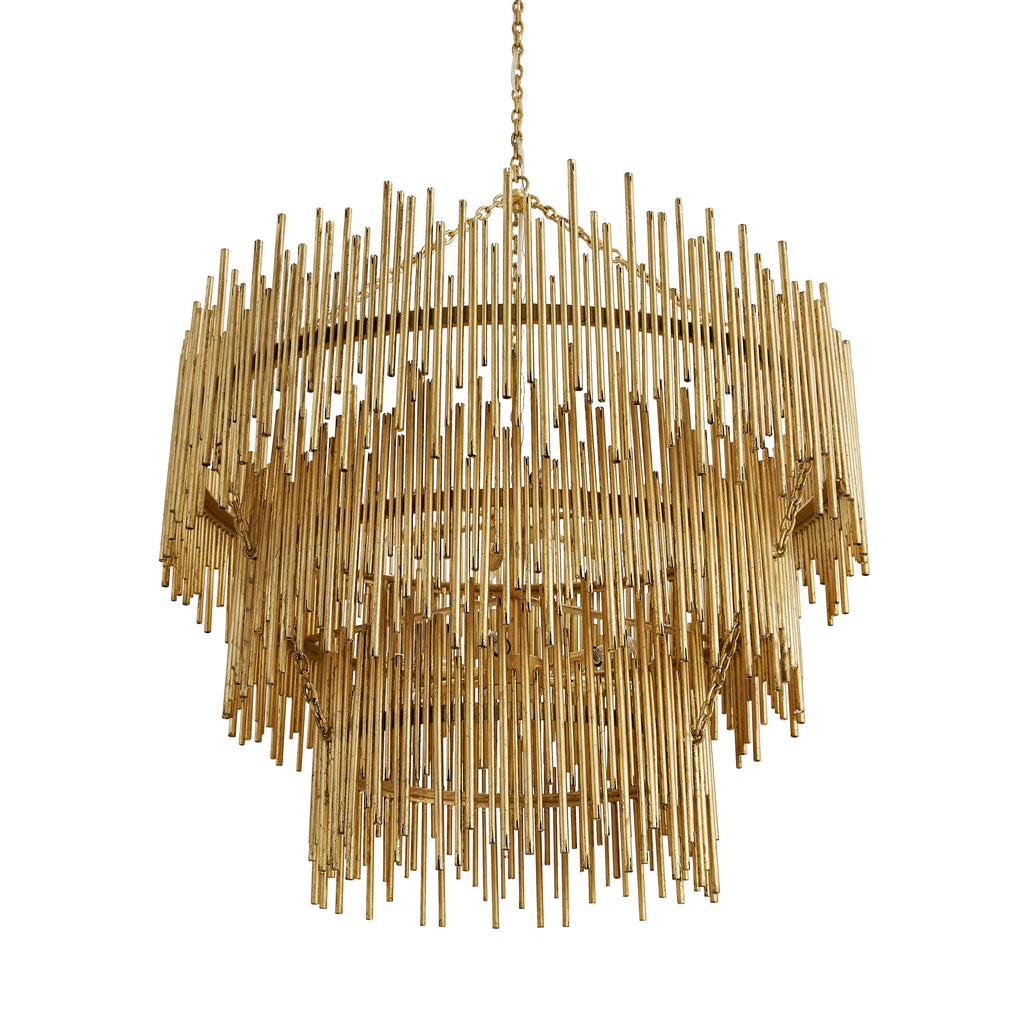 Sculptural Prescott Three Tiered Chandelier