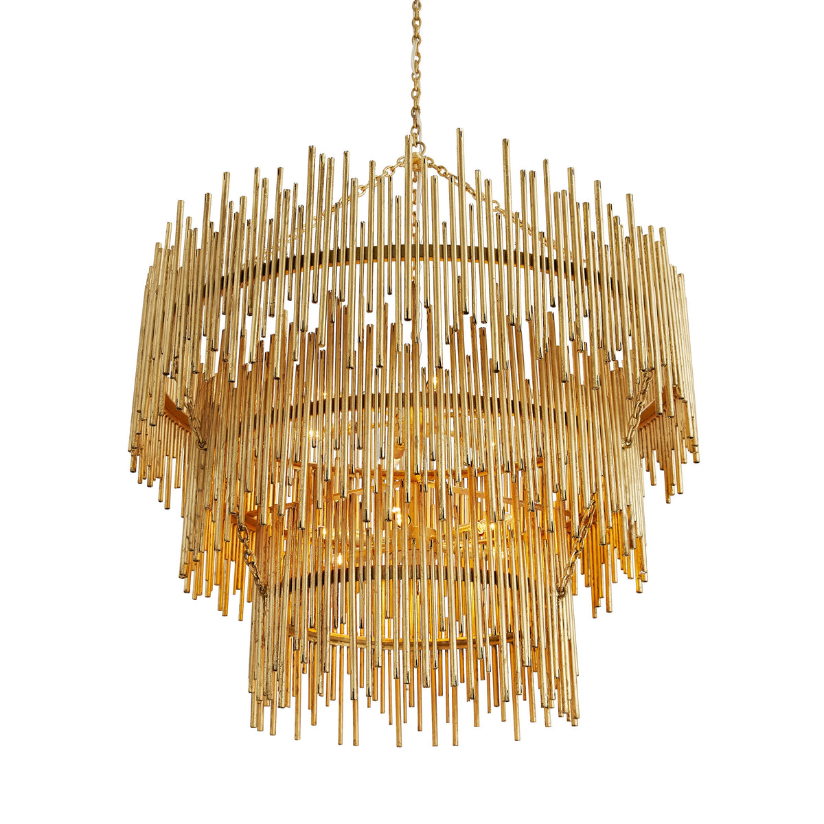 Sculptural Prescott Three Tiered Chandelier