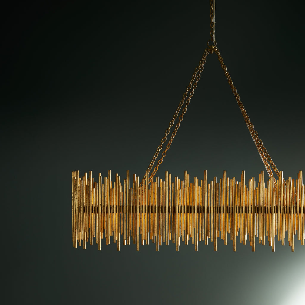 Sculptural Prescott Linear Chandelier, alternate view