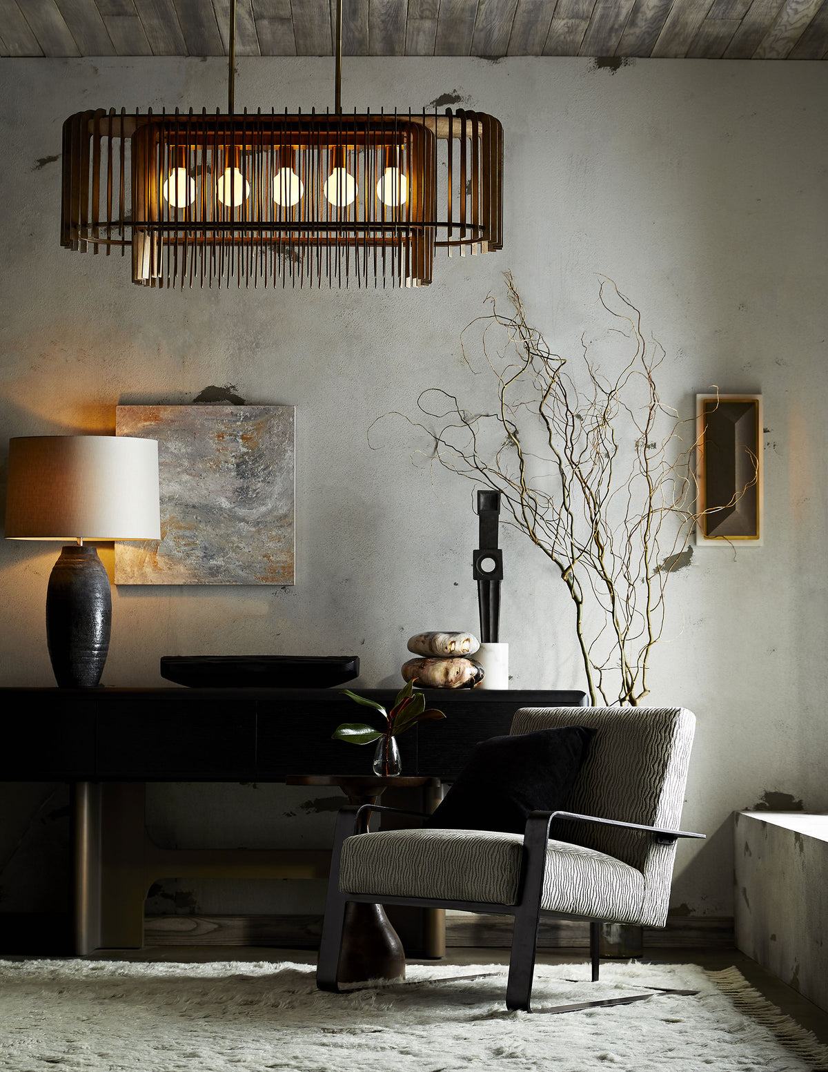 Signature Valencia Linear Chandelier, alternate view