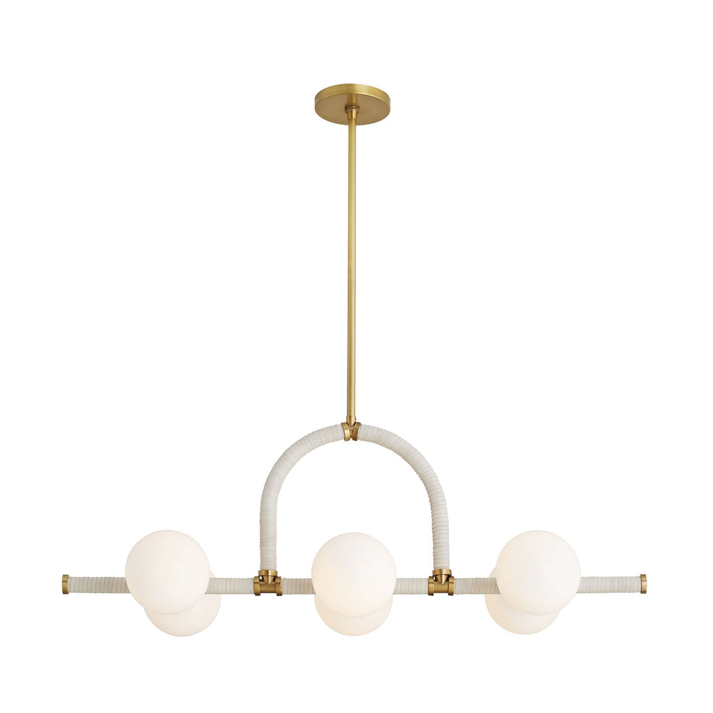 Sculptural Harrison Linear Chandelier – Gold
