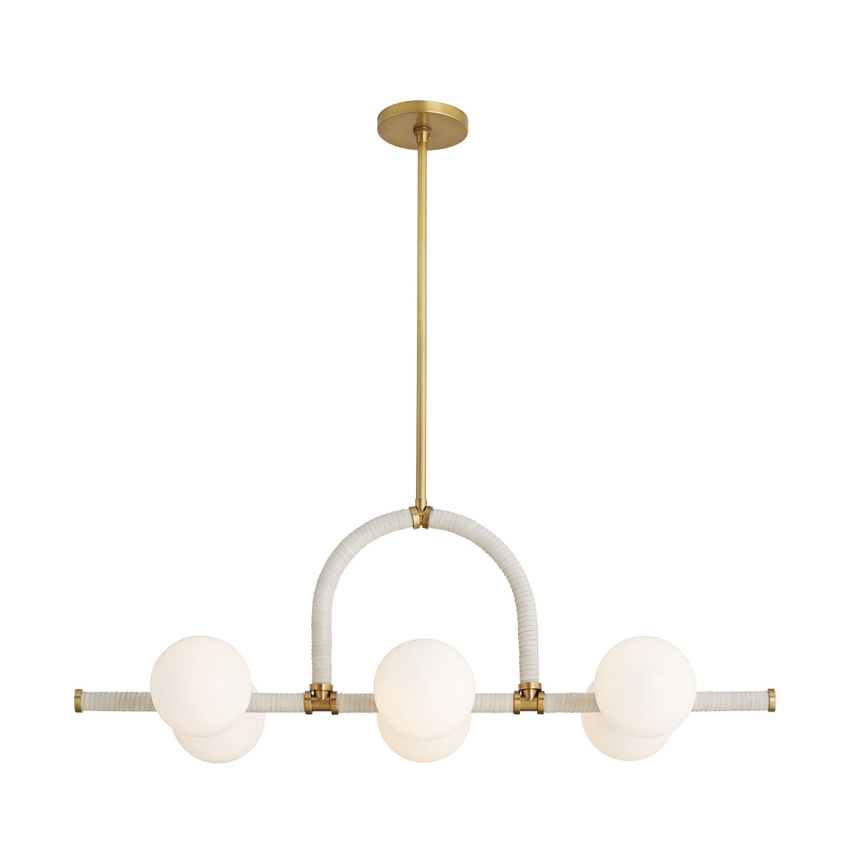 Sculptural Harrison Linear Chandelier – Gold