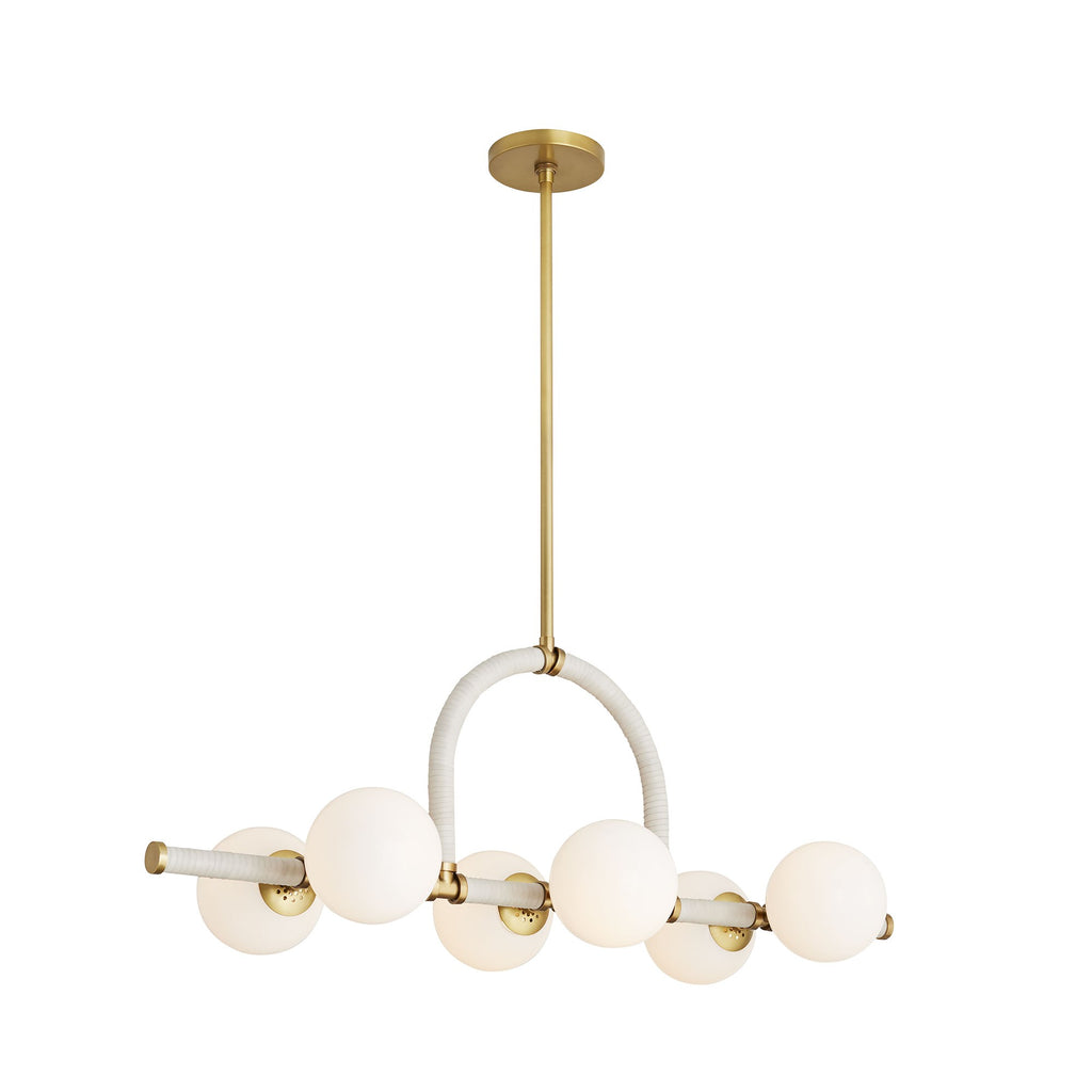 Sculptural Harrison Linear Chandelier – Gold