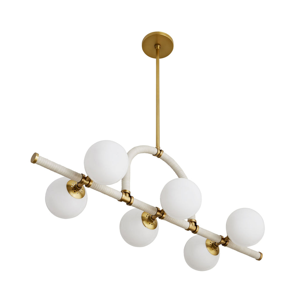 Sculptural Harrison Linear Chandelier – Gold