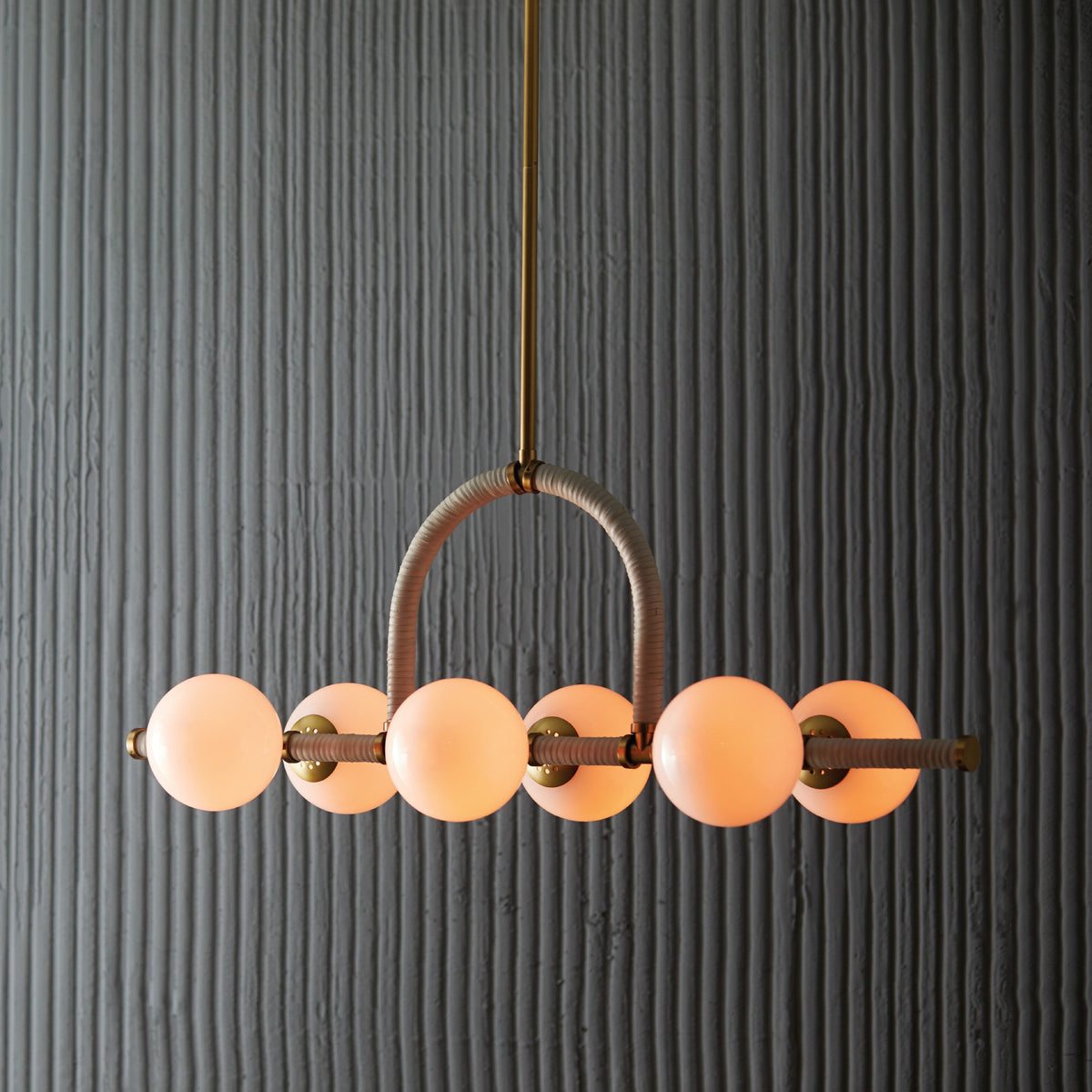Sculptural Harrison Linear Chandelier, alternate view