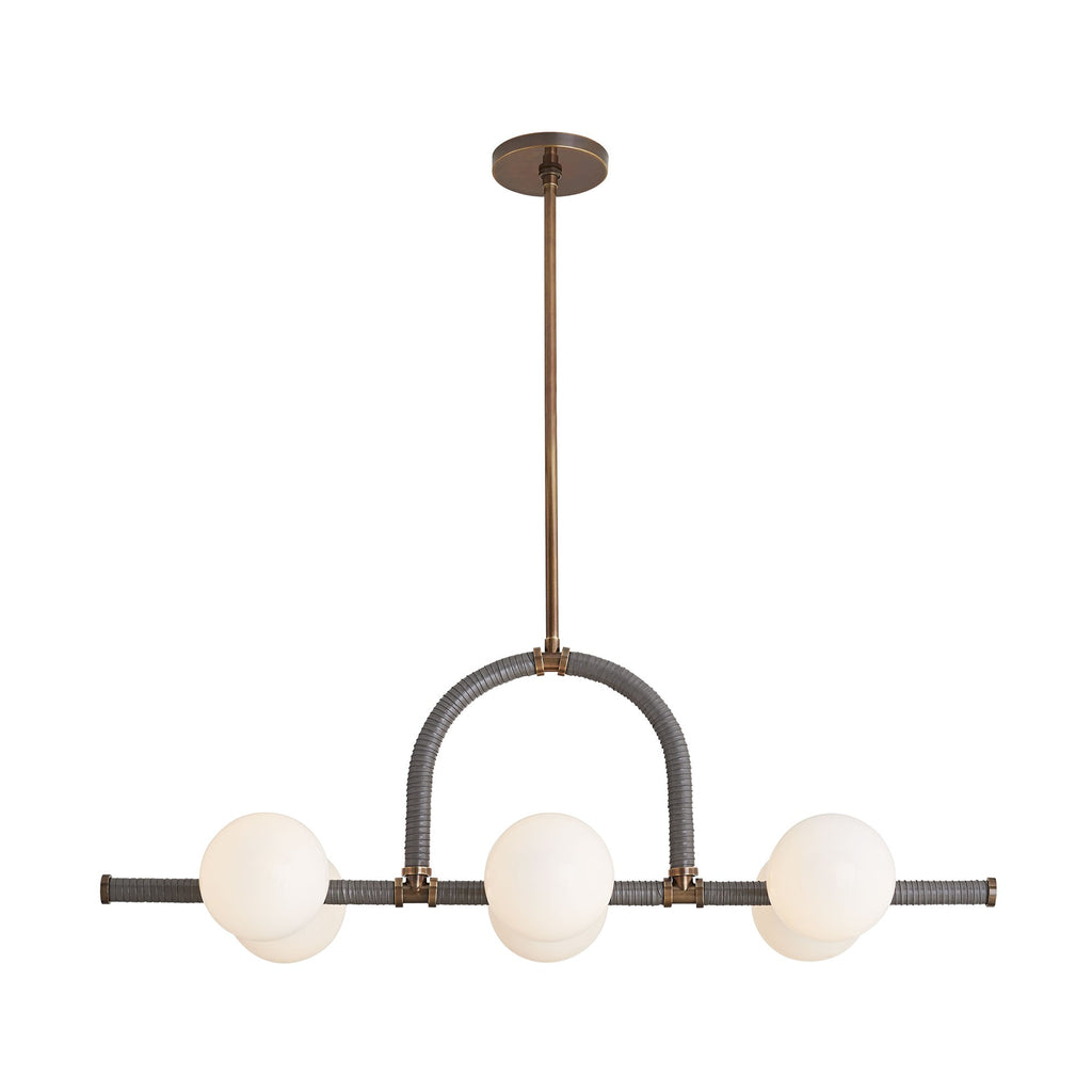 Sculptural Harrison Linear Chandelier, alternate view