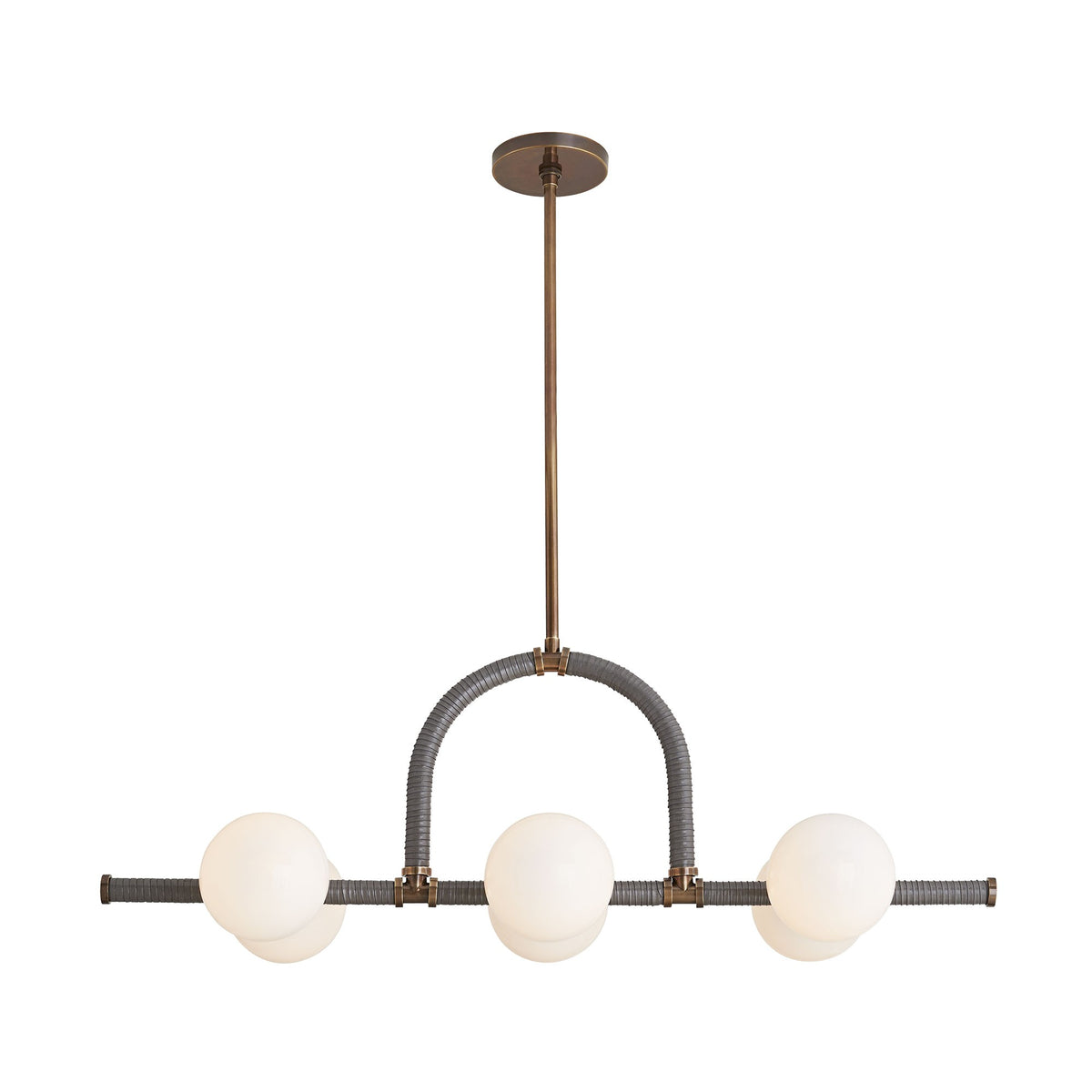 Sculptural Harrison Linear Chandelier, alternate view