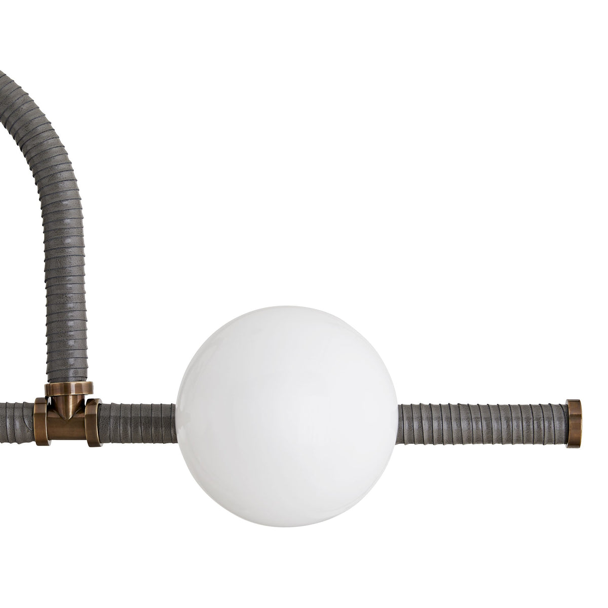 Sculptural Harrison Linear Chandelier – Brown