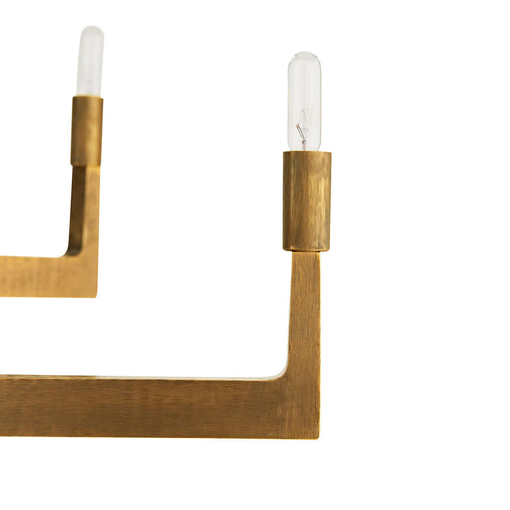 Sculptural Griff Chandelier – Gold