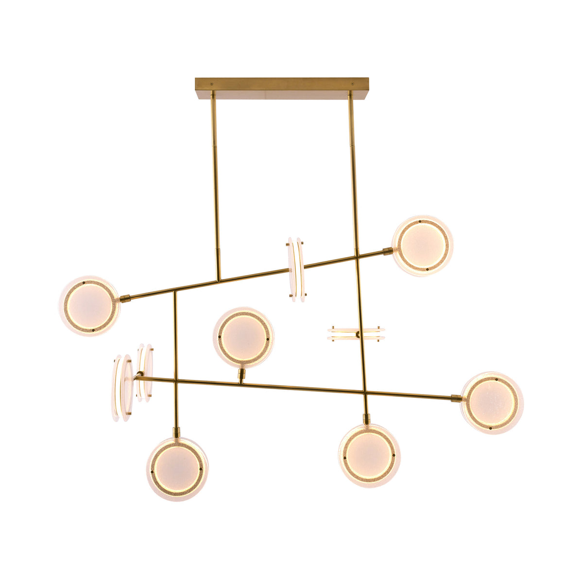 Heritage Meridian Linear Chandelier, alternate view