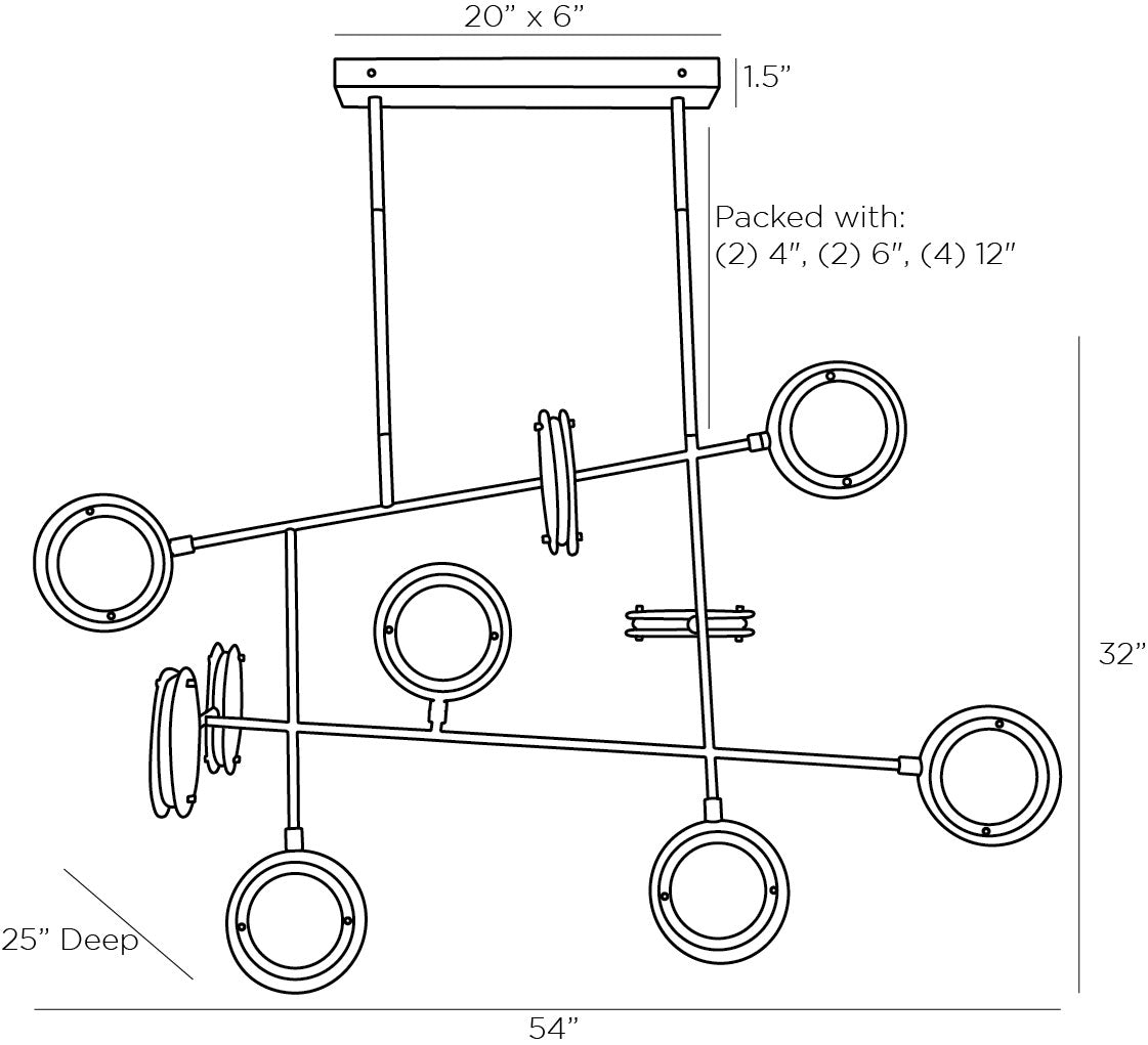 Heritage Meridian Linear Chandelier