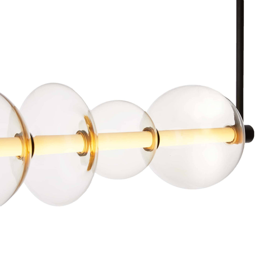 Sculptural Raphael Linear Chandelier – Silver