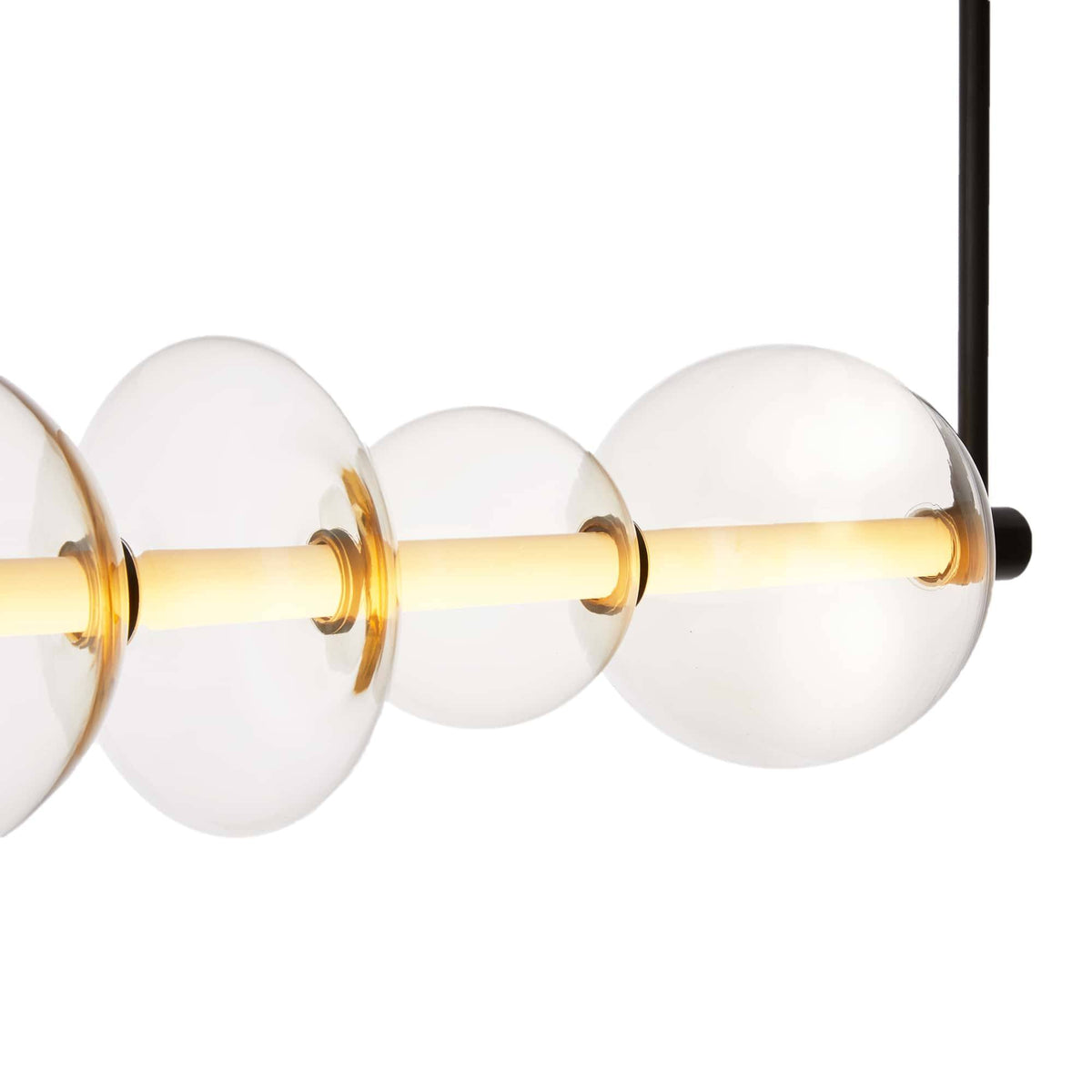 Sculptural Raphael Linear Chandelier – Silver