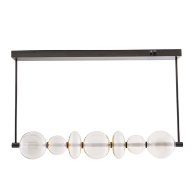 Sculptural Raphael Linear Chandelier – Silver