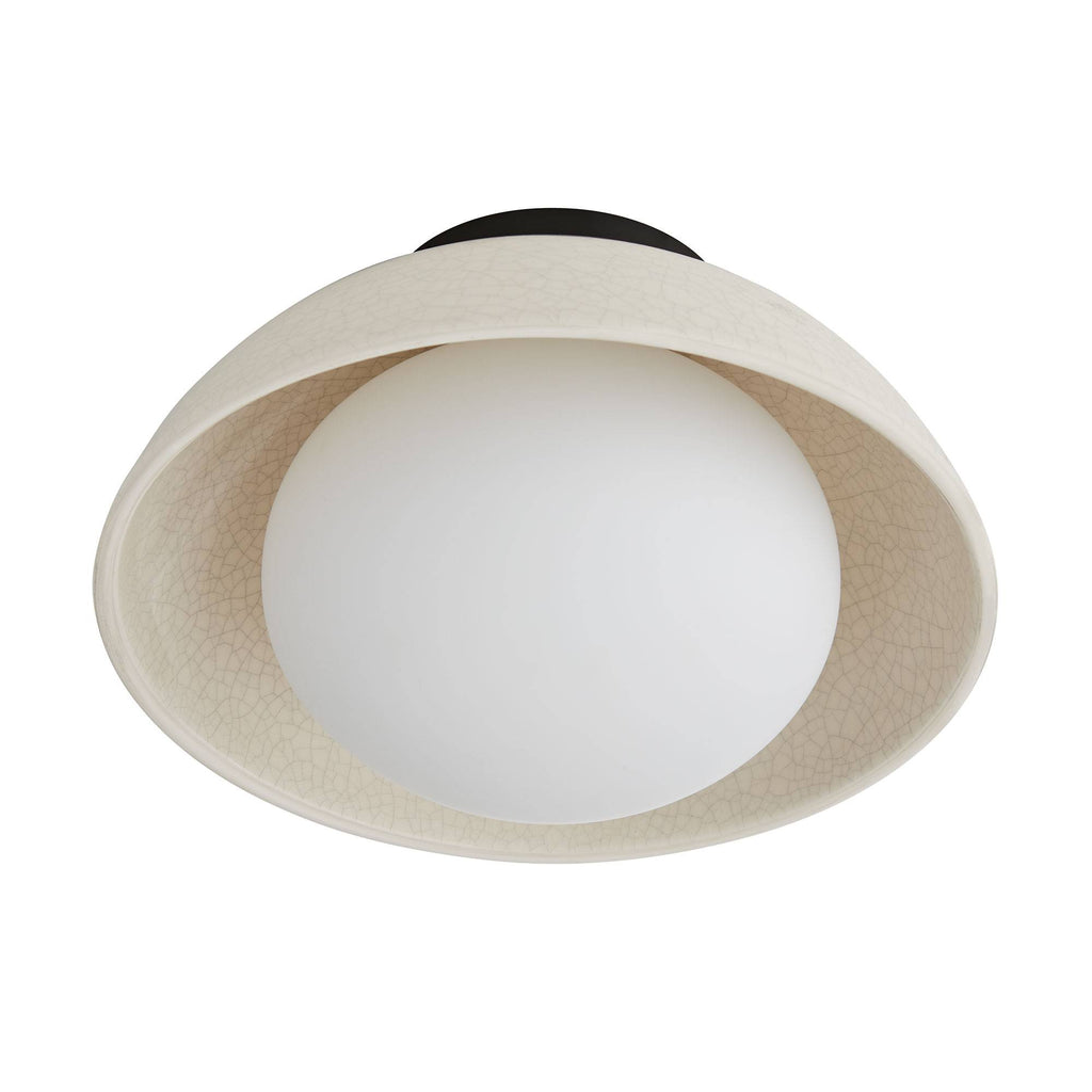 Signature Glaze Small Flush Mount – Neutral