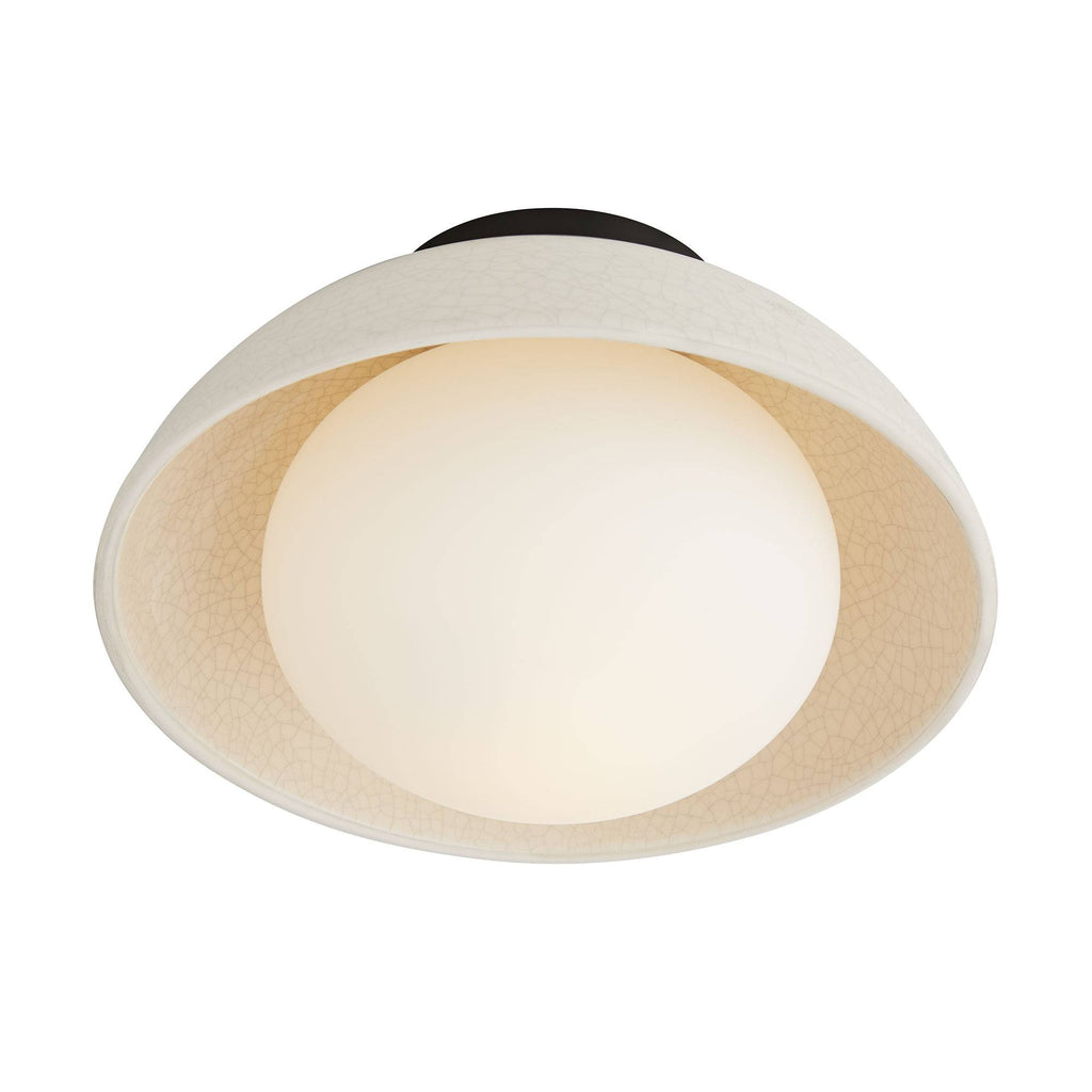 Signature Glaze Small Flush Mount – Neutral
