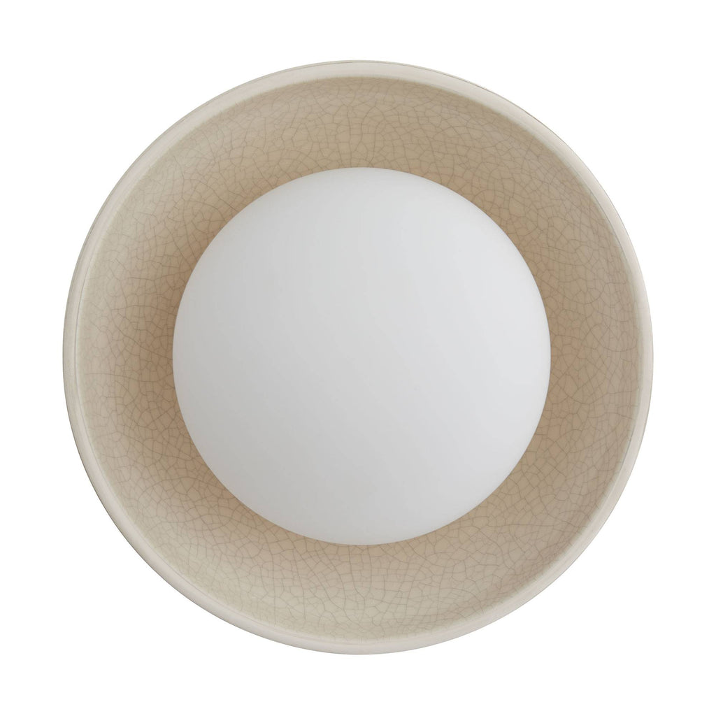 Signature Glaze Small Flush Mount – Neutral