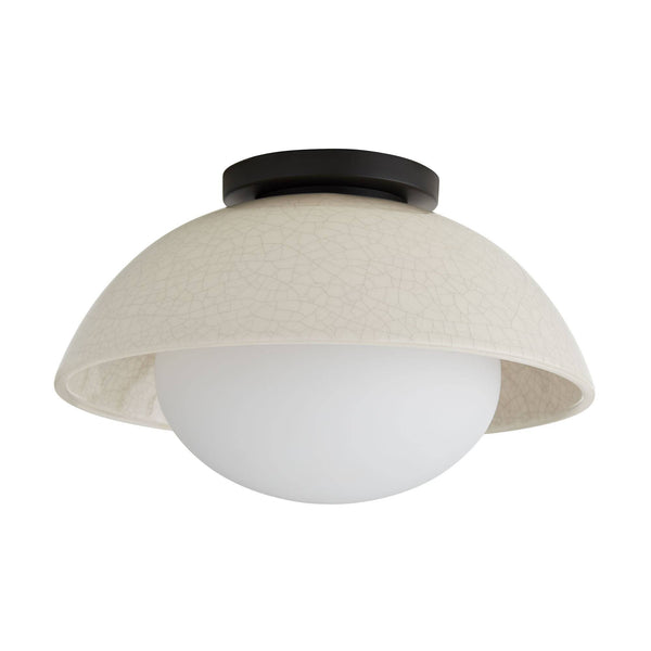 Signature Glaze Small Flush Mount – Neutral