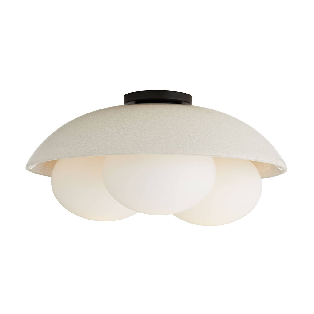 Signature Glaze Large Flush Mount – Neutral
