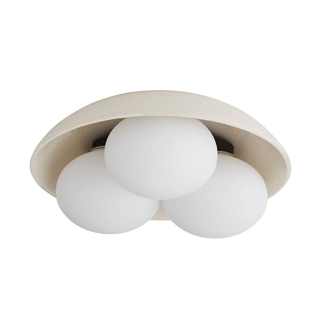 Signature Glaze Large Flush Mount – Neutral