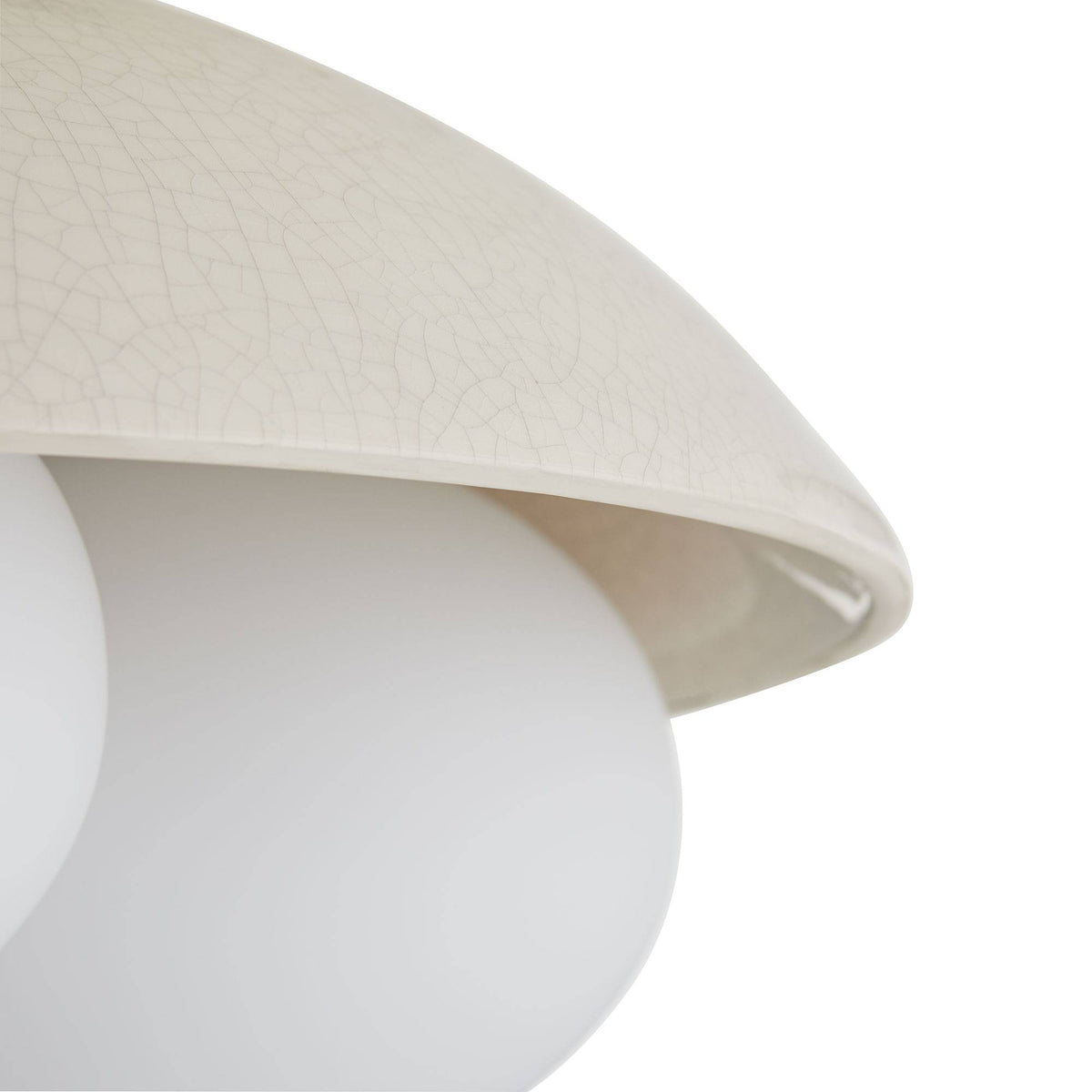 Signature Glaze Large Flush Mount – Neutral